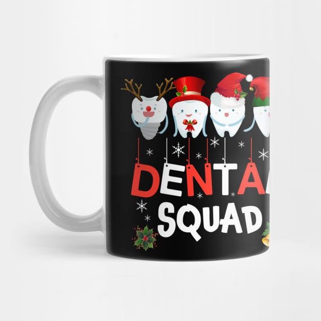 Dental Squad Teeth Christmas Tshirt Dental Assistant Gifts by Danielsmfbb